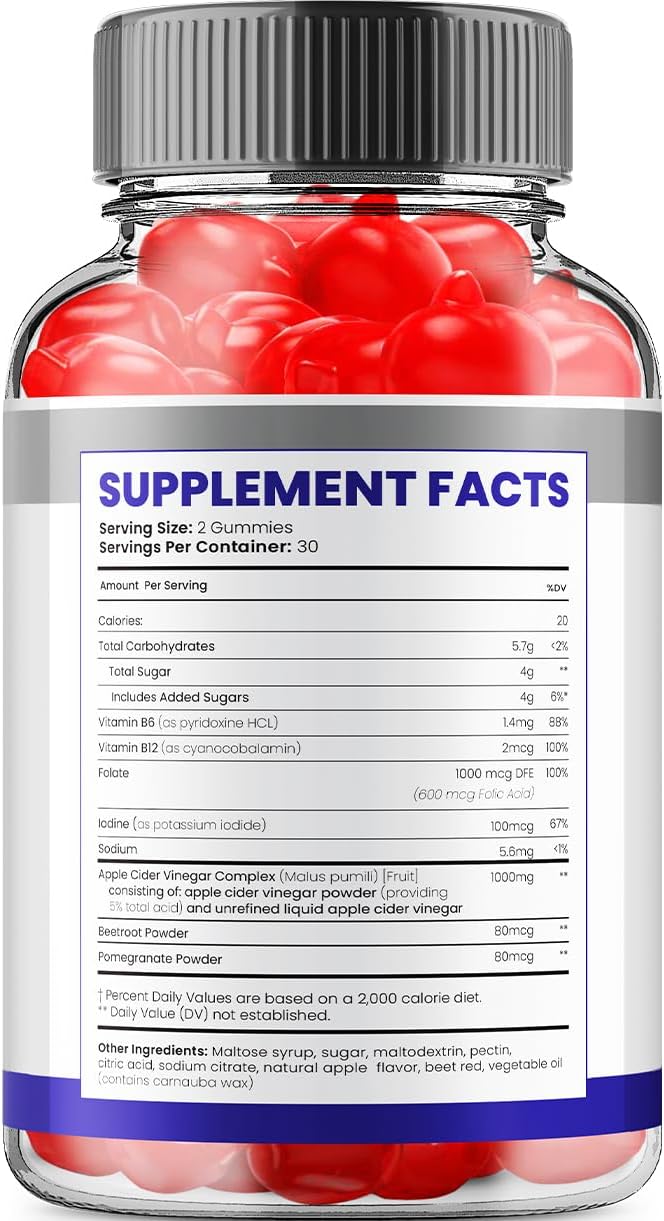 ACV Gummies (1 Pack - 60 Gummies) O100
