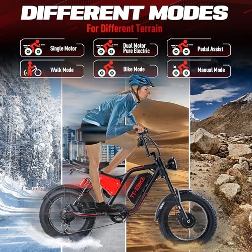 3000W Folding Electric Bike with 48V Battery, 26x4.0 Fat Tire, Full Suspension Z501876