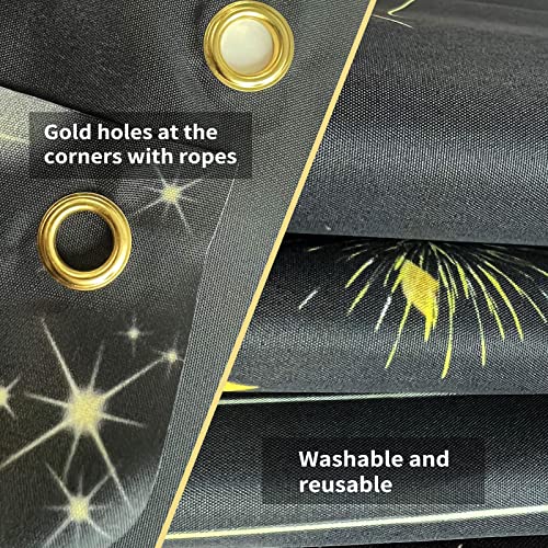 Black Gold 70th Birthday Party Banner C52568