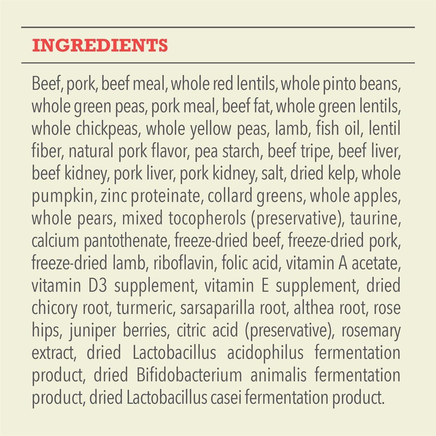Acana Heritage Red Meat Dry Dog Food 25lb M194