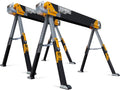 Folding Sawhorse, 100% High Grade Steel, 2 Pack U48170