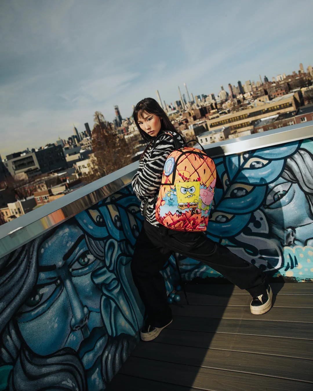 SPRAYGROUND DON'T MESS WITH THE SPONGEBOB DLXSR BACKPACK O308