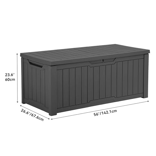 120 Gallon Waterproof Outdoor Storage Box (Light Brown) P6178