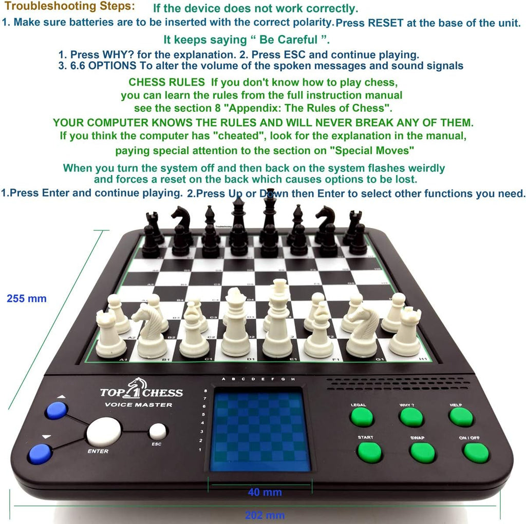 Electronic Voice Chess Computer Teaching System O736338