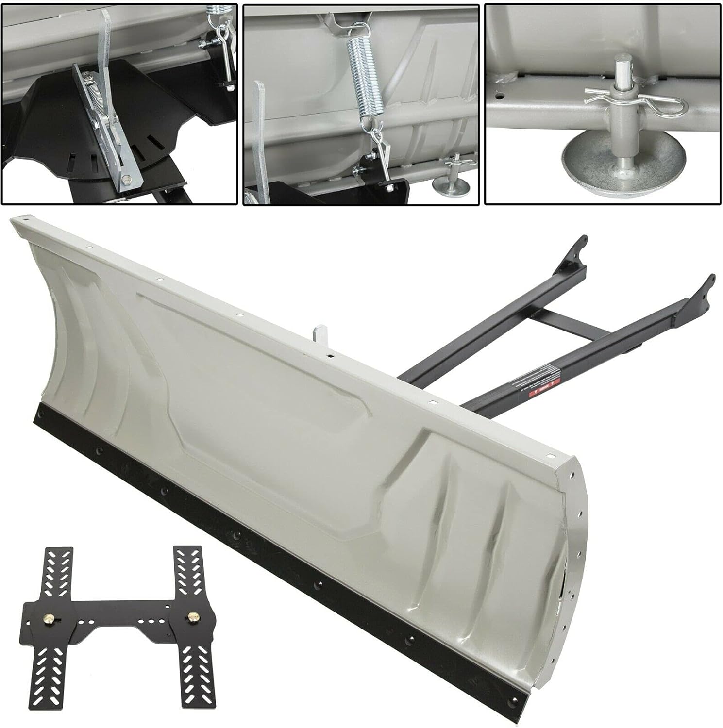 48" Adjustable Steel ATV Snow Plow Blade Universal Kit Y789