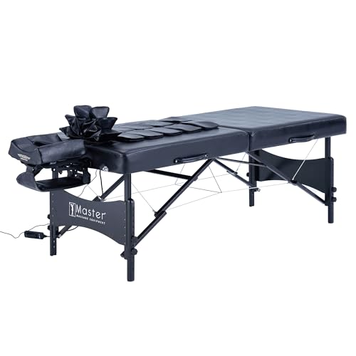 30" Black Portable Massage Table with Airbags Y939