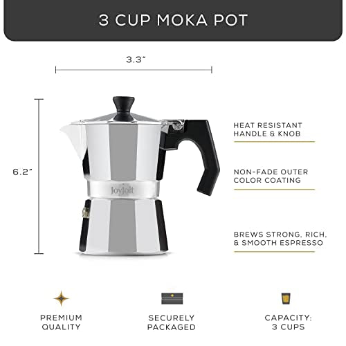 3 Cup Stovetop Aluminum Espresso Maker M7515
