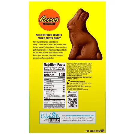 Milk Chocolate Peanut Butter Bunny 5.0 oz Pack of 2 Z919