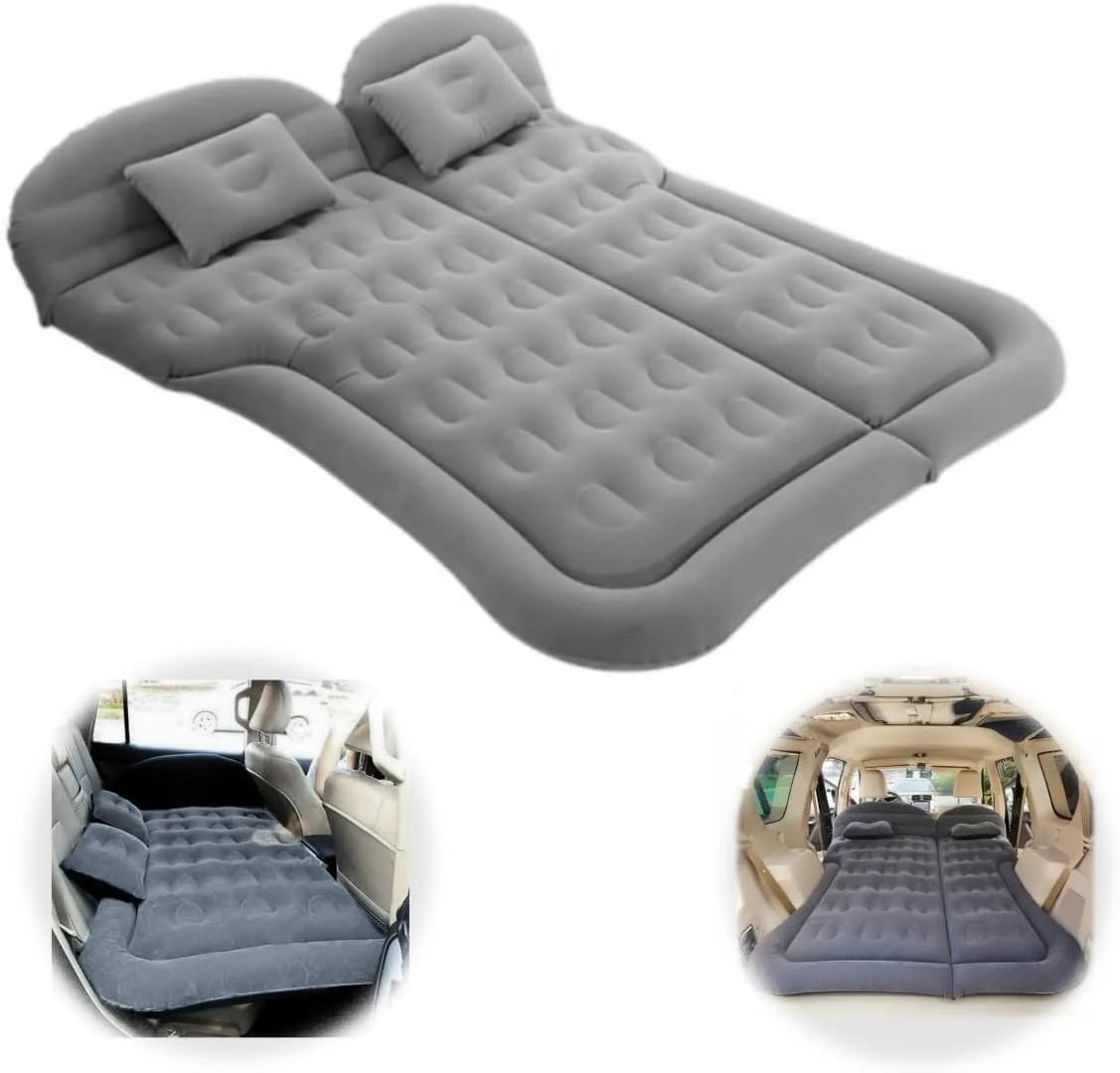 Grey Inflatable Car Air Mattress with Electric Pump Z4016