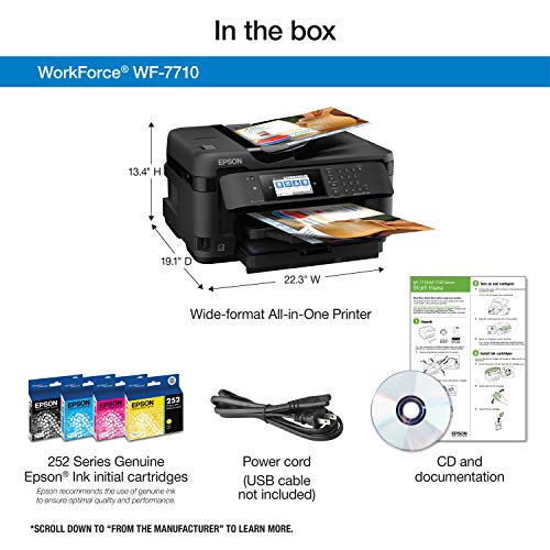 Wide-format Color Inkjet Printer with Copy, Scan, Fax X7977