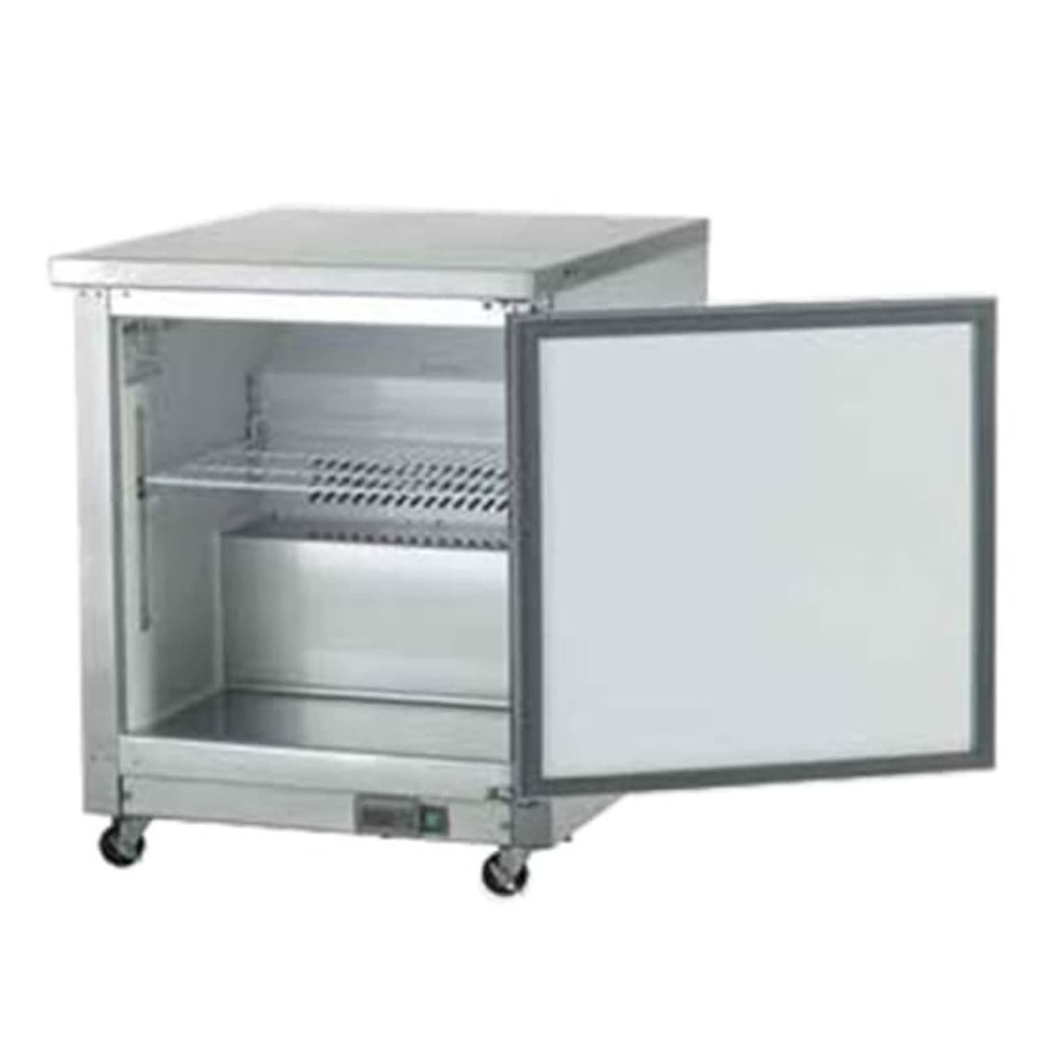27" Single Door Undercounter Freezer, 6.5 Cubic Feet, Stainless Steel M457368