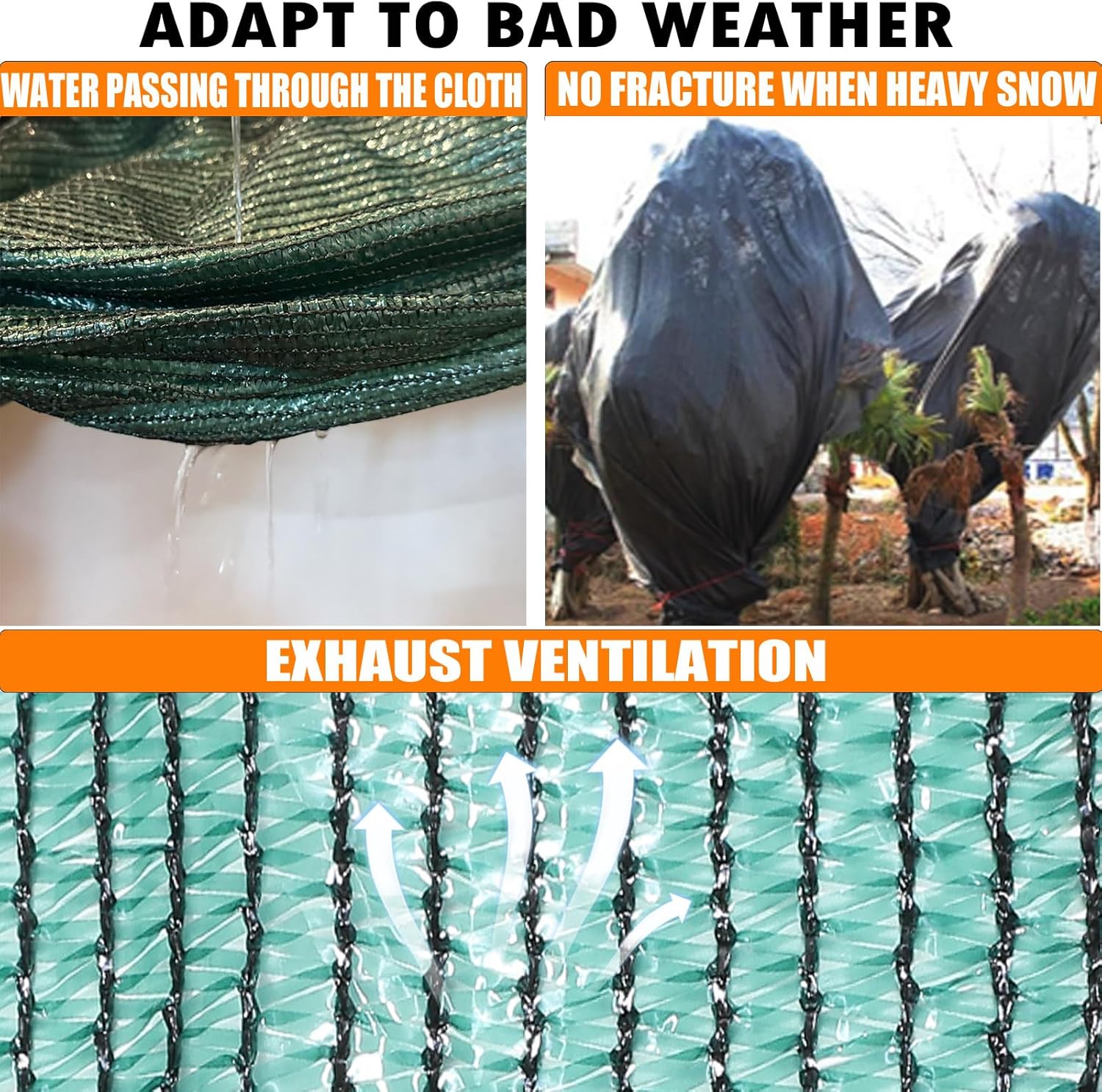 70% Green Shade Cloth Taped Edge with Grommets 20 ft X 10 ft J68446
