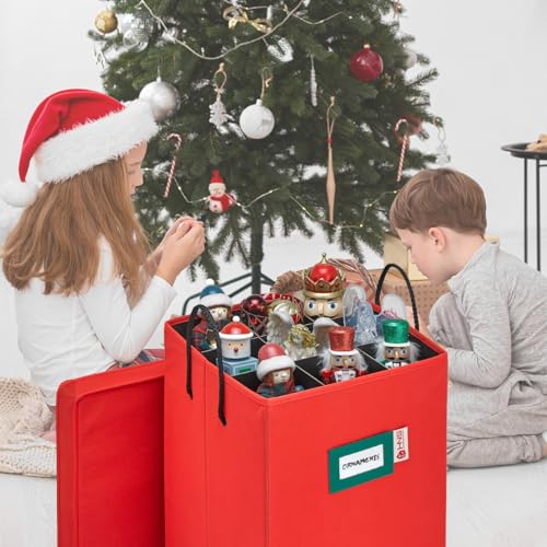Storage Box for Nutcrackers and Figurines with Adjustable Dividers A5862