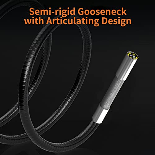 10FT Articulating Borescope Inspection Camera with Two-Way Steering J9118
