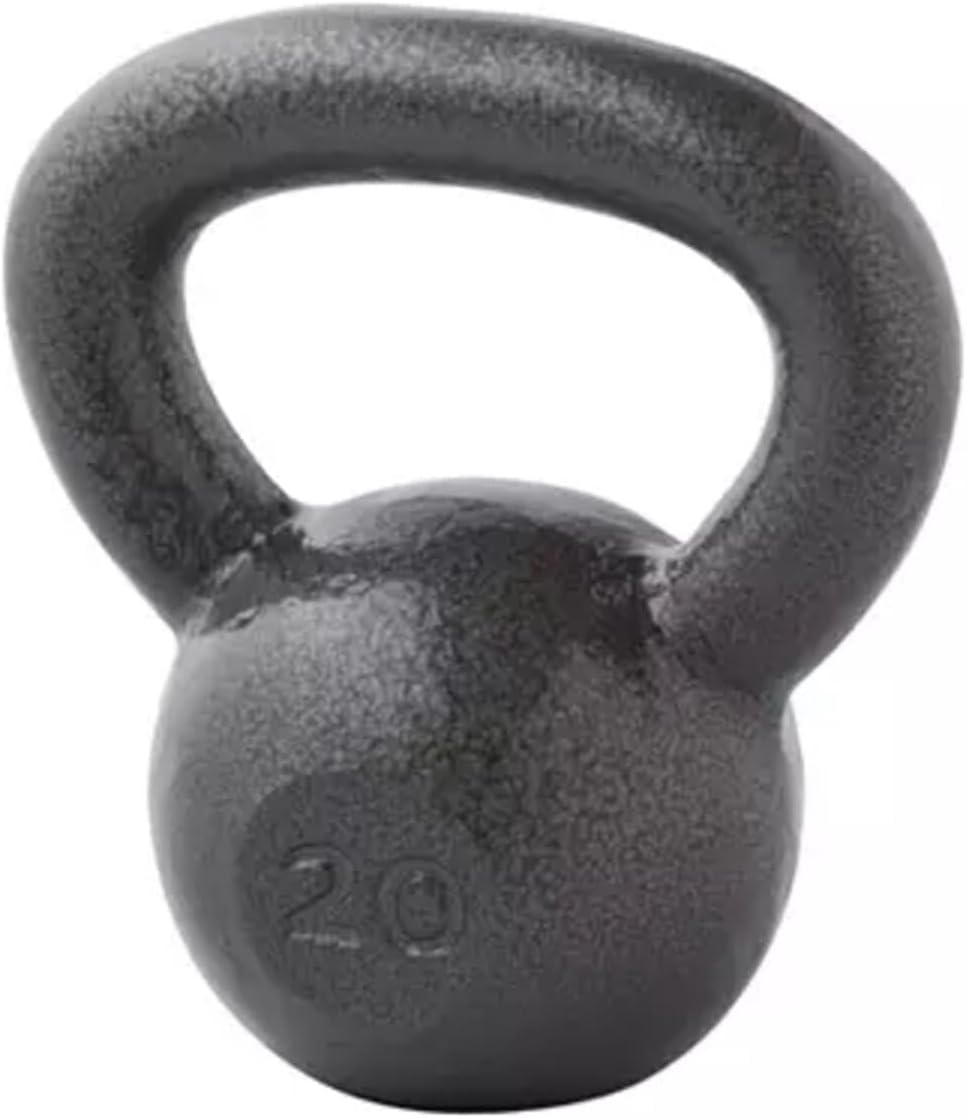 20 lb Cast Iron Kettlebell Gray R73785