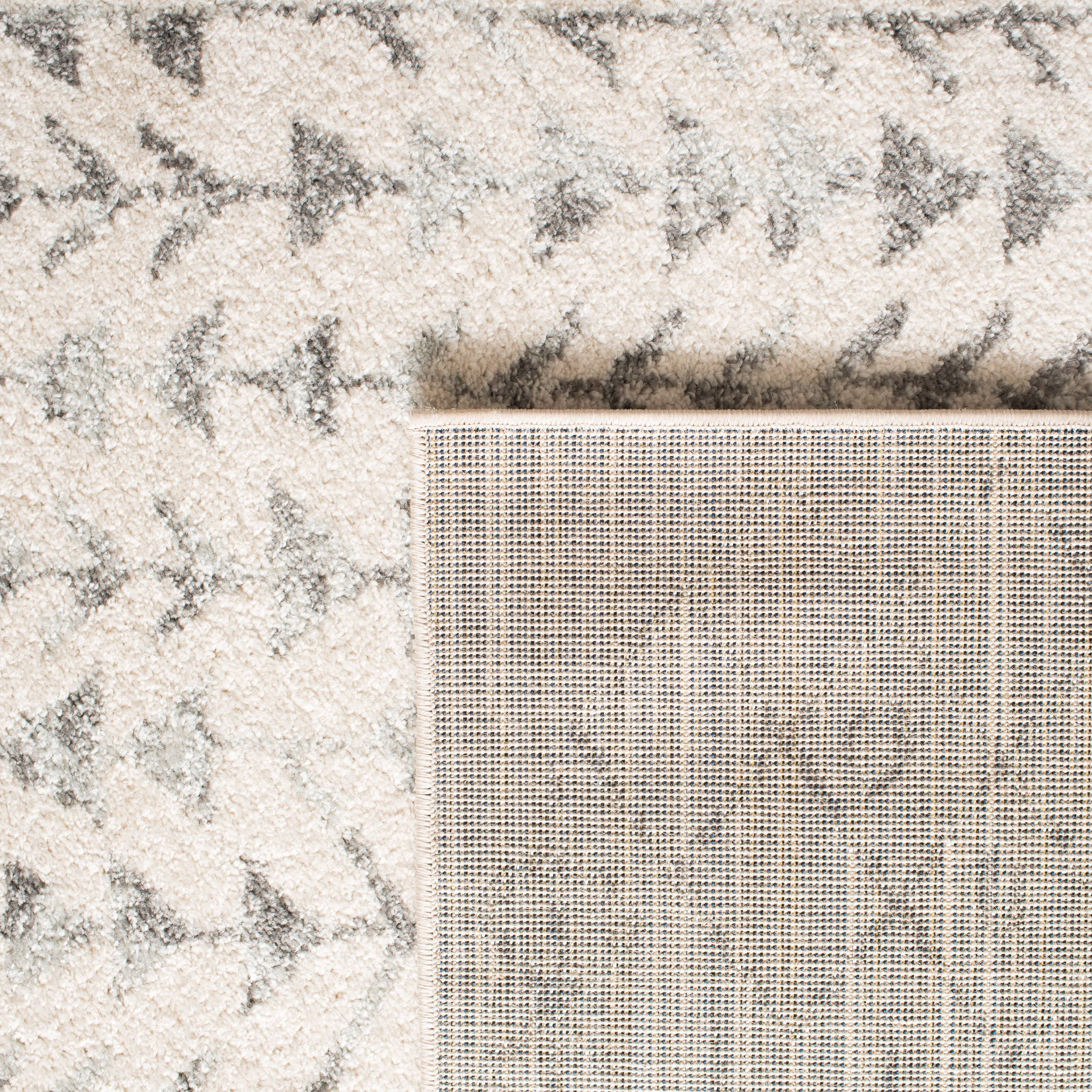 Ivory/Grey 8' x 10' Moroccan Geometric Area Rug B3961