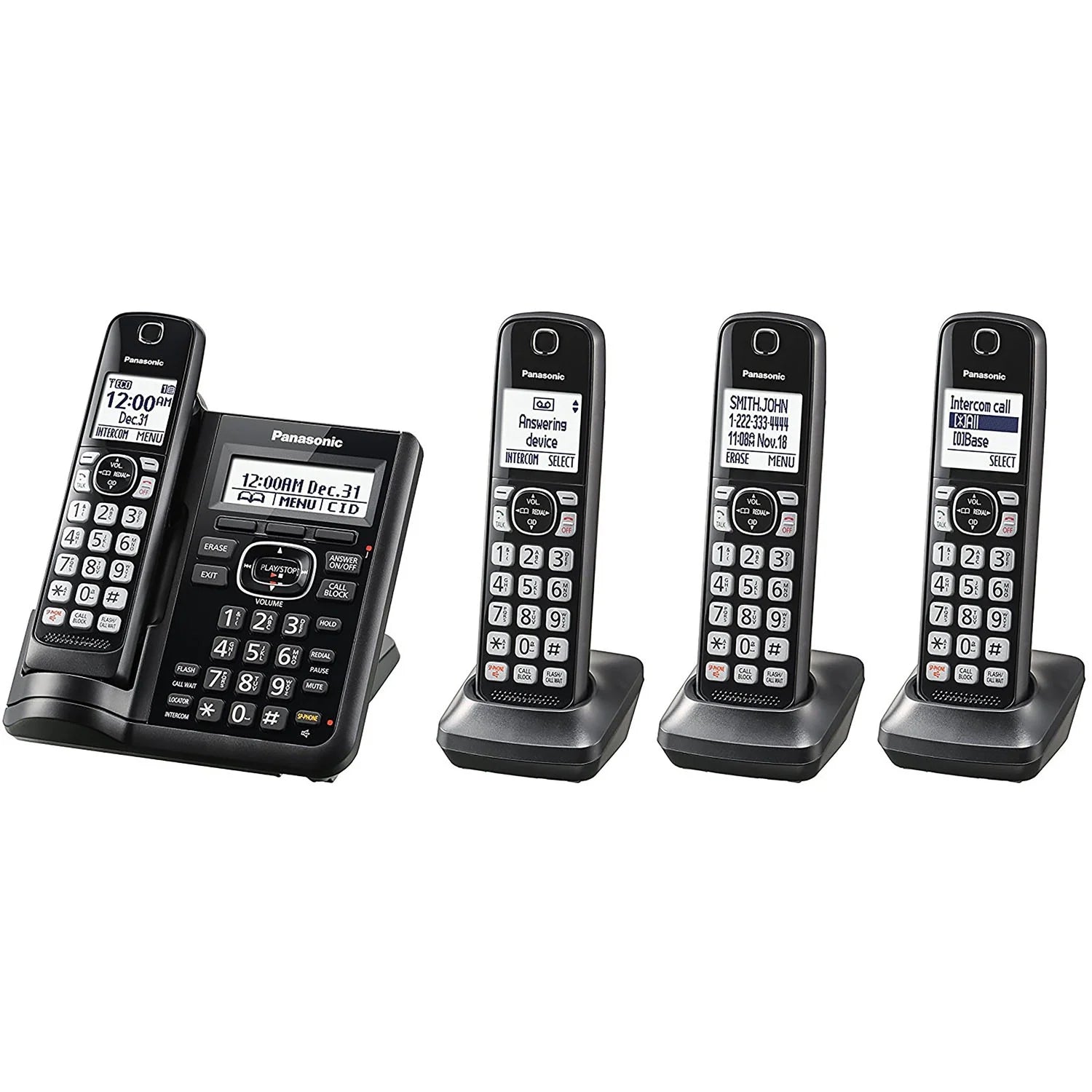 Cordless Phones with Answering Machine - 4 Handsets D2023
