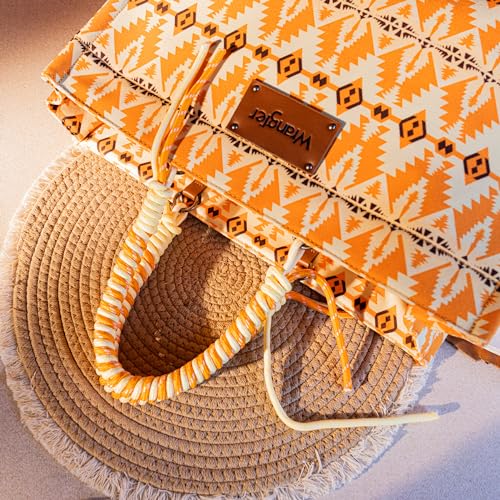 Oversized Tote Bag with Braided Rope Handles I5611