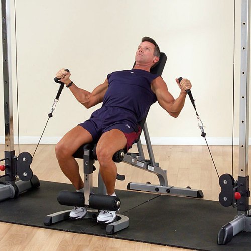 Black Cable Crossover Exercise Machine with Dual Weights Stack H828