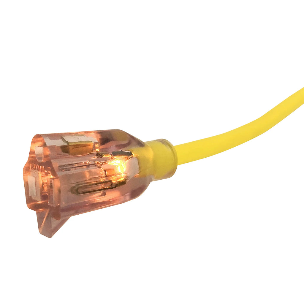 Yellow SJTW 15A Lighted Cord Set X162