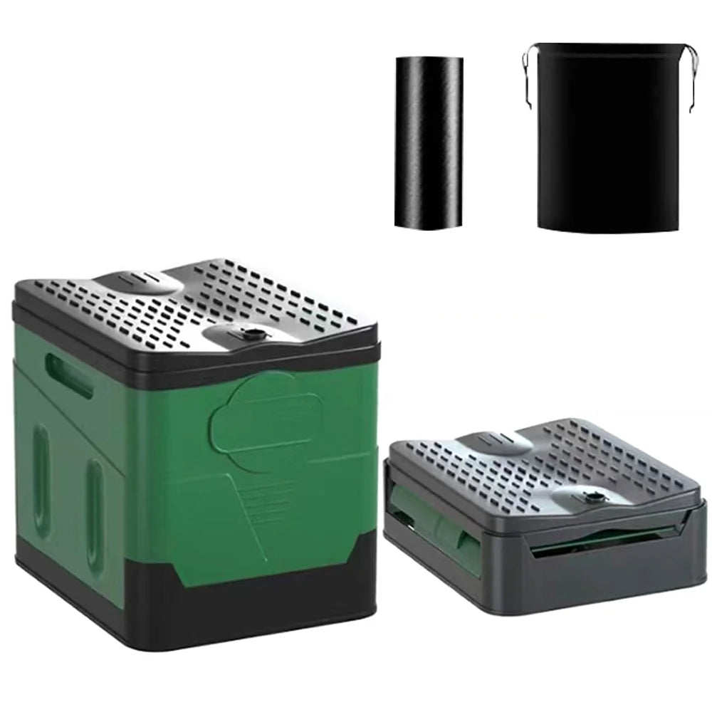 Folding Potty with Lid Portable Toilet S847
