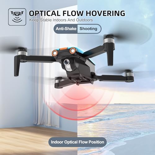 Drone with 4K Camera, Foldable FPV Drone, 26 Mins Flight Time, Brushless Motor, 2 Batteries T1872