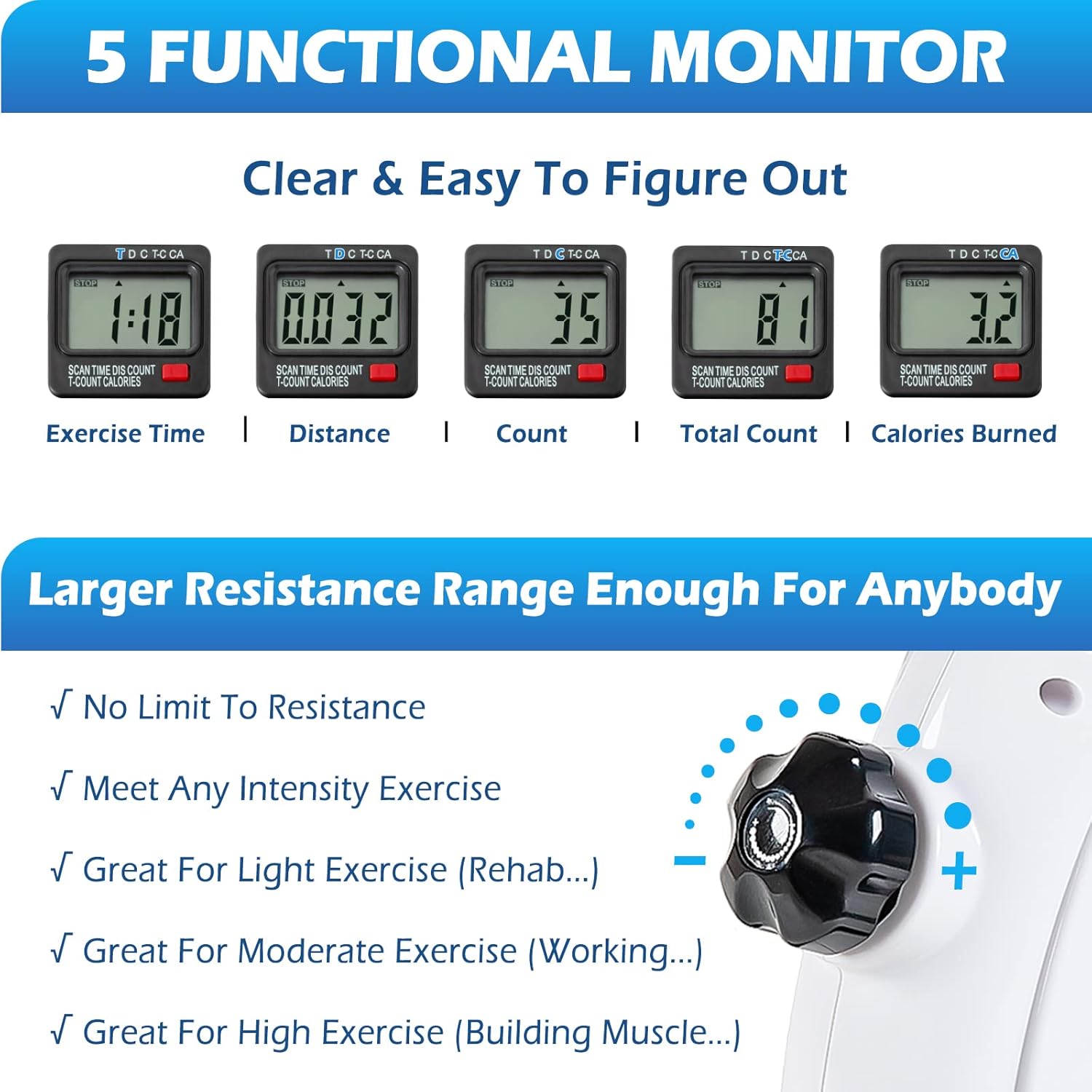 Mini Exercise Bike with LCD Display X3413