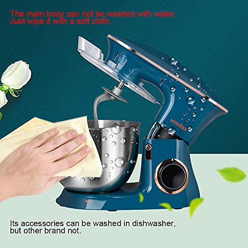 8.5QT Stainless Steel Tilt-Head Stand Mixer with Dough Hook, Beater, Whisk E3772