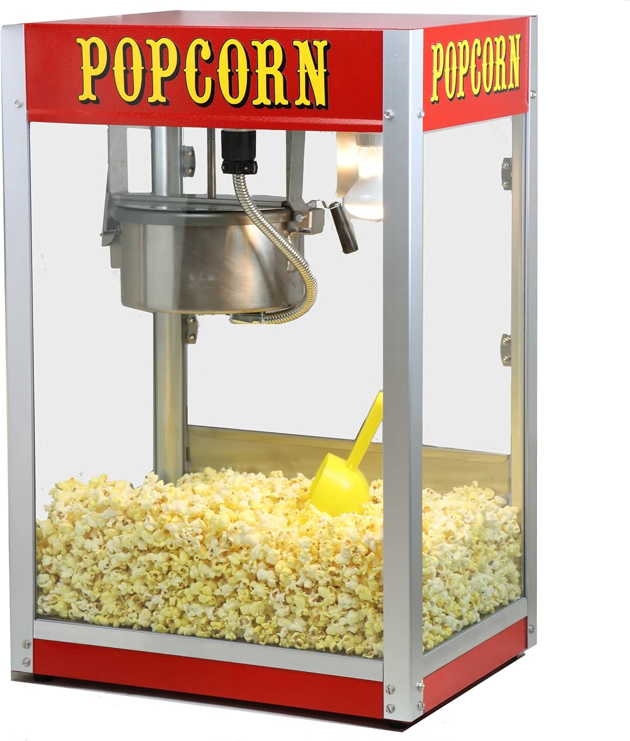 Red 8 Ounce Popcorn Machine U223