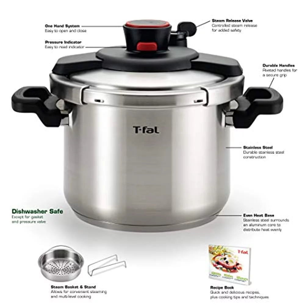 Stainless Steel 6.3-Quart Pressure Cooker B343081