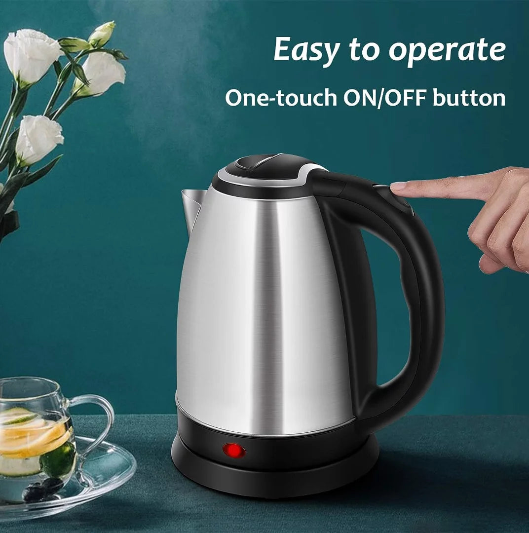 1.8L 304 Stainless Steel Electric Kettle with Auto Shut-Off T384
