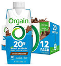 Organic Vegan Protein Shake, Creamy Chocolate, 20g Plant Based Protein, 11 Fl Oz (Pack of 12) E190786