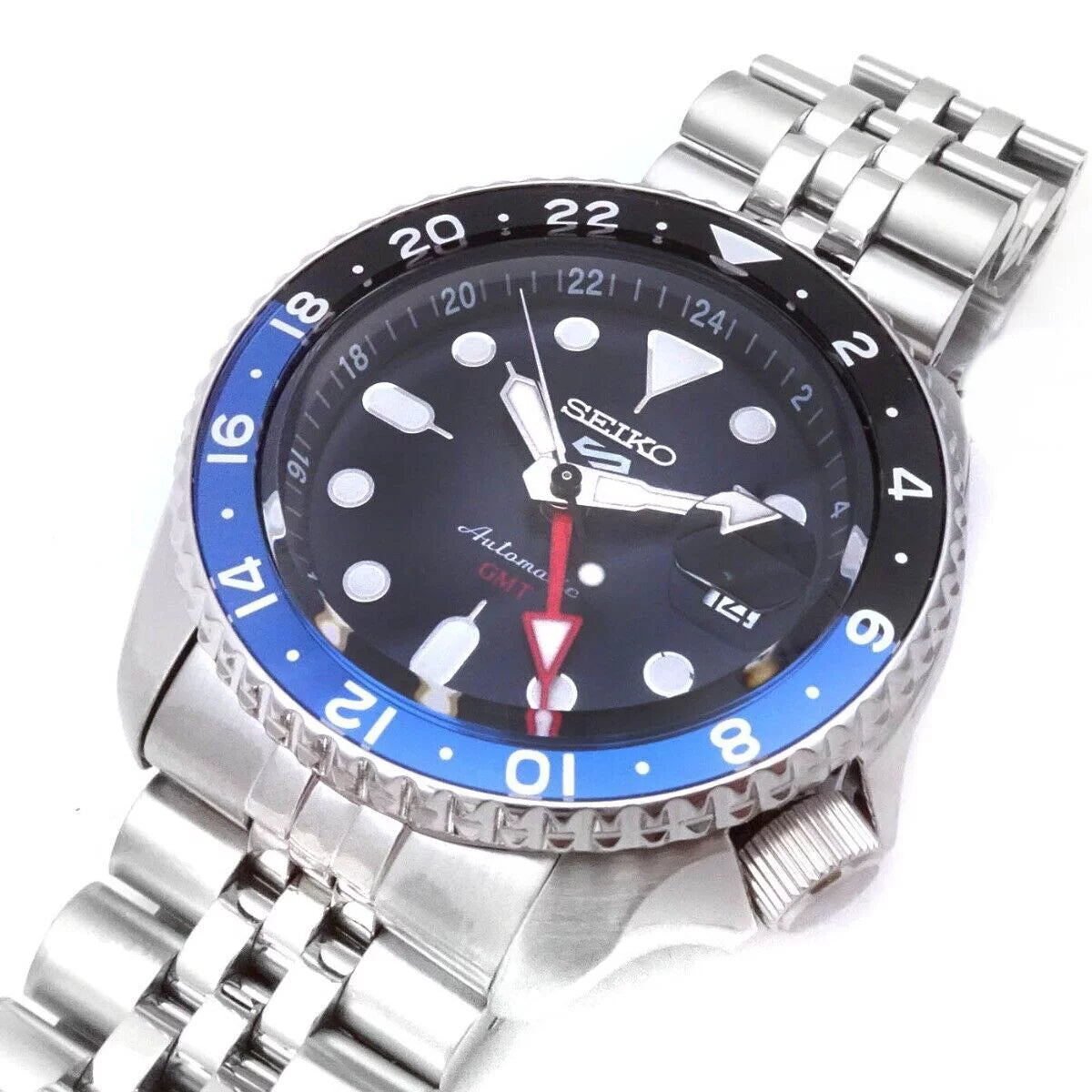 Black and Blue Bezel Watch W145