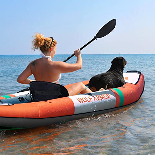 2 Person Inflatable Touring Kayak with EVA Padded Seats L86231