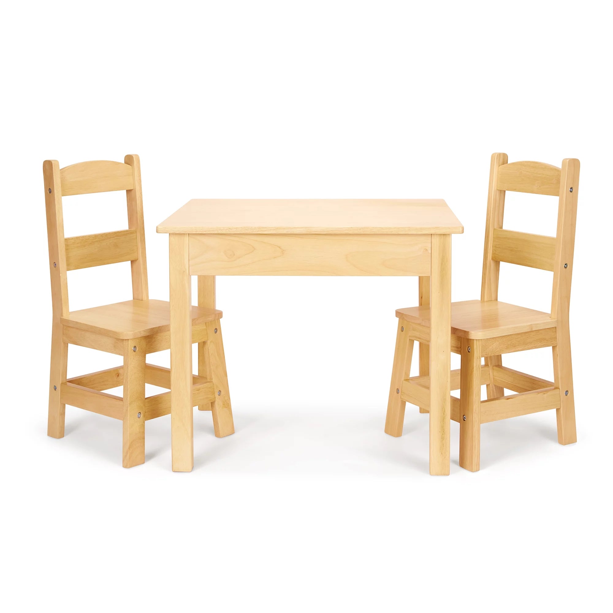 Solid Wood Table and 2 Chairs Set J490