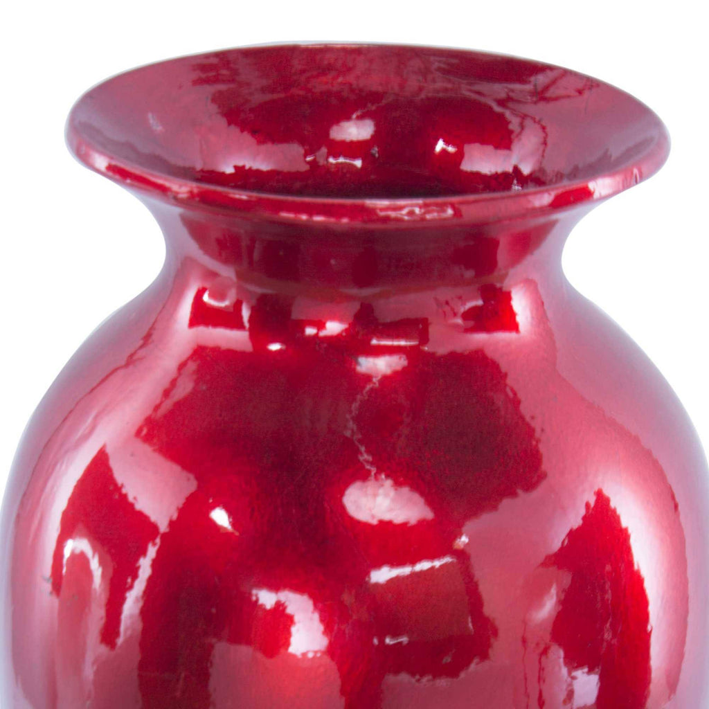 Red and Orange Ceramic Vase M2680