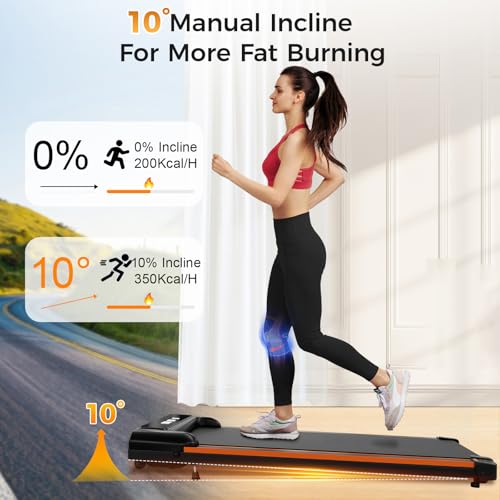 Walking Pad with Incline Treadmill W18068