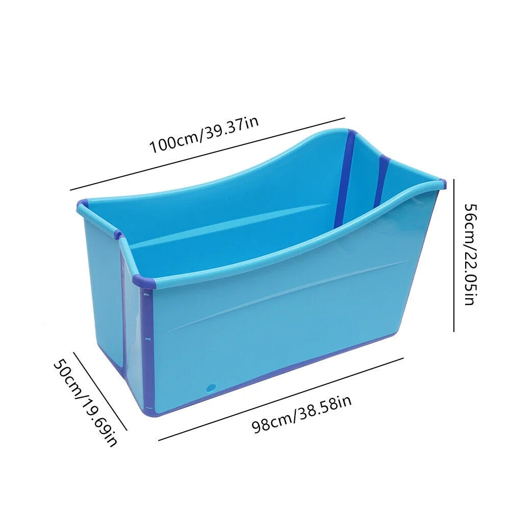 Blue Portable Folding Bathtub Z7649