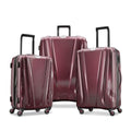 3 Piece Hard-Shell Luggage Set with Carry-On, Medium, and Large Suitcase, Aubergine R242