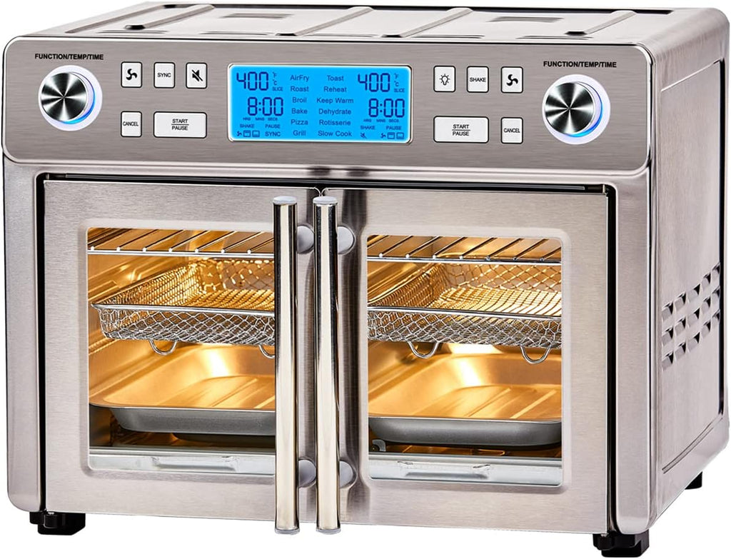 25 QT Dual Zone Air Fryer Oven Combo with French Door N91914