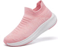 Womens Slip on Walking Shoes Comfort Lightweight Breathable Sock Shoe Non-Slip Mesh Casual Fashion Tennis Running Sneakers E18318