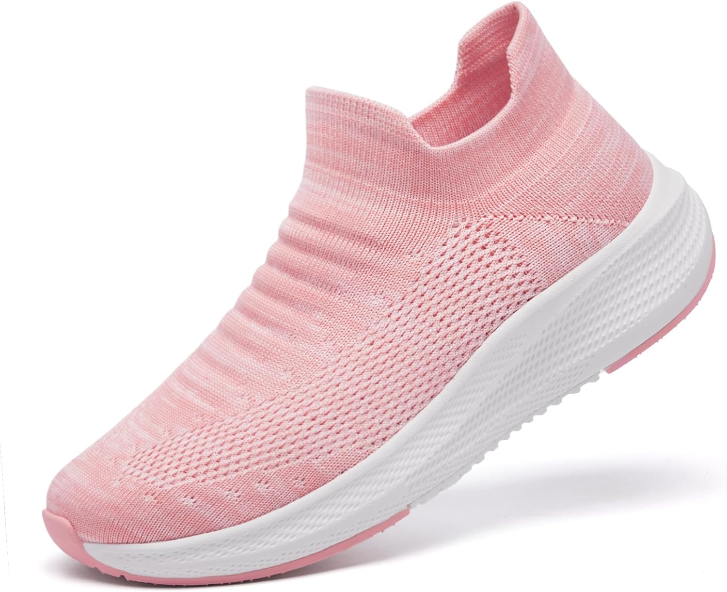 Womens Slip on Walking Shoes Comfort Lightweight Breathable Sock Shoe Non-Slip Mesh Casual Fashion Tennis Running Sneakers E18318