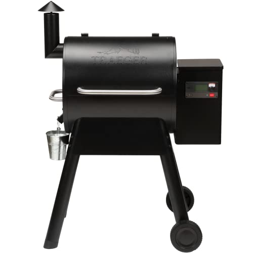Black Electric Wood Pellet Grill and Smoker with WiFi Y324637