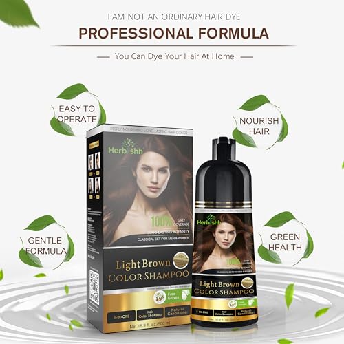 Dark Brown 500 Ml Hair Color Shampoo Y921