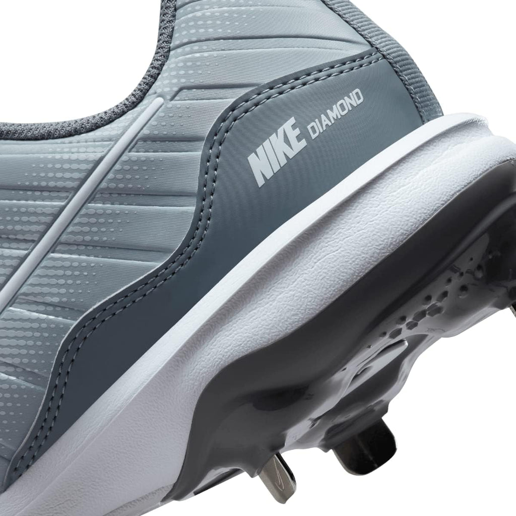 Gray Metal Baseball Cleats Size 12 Medium K906