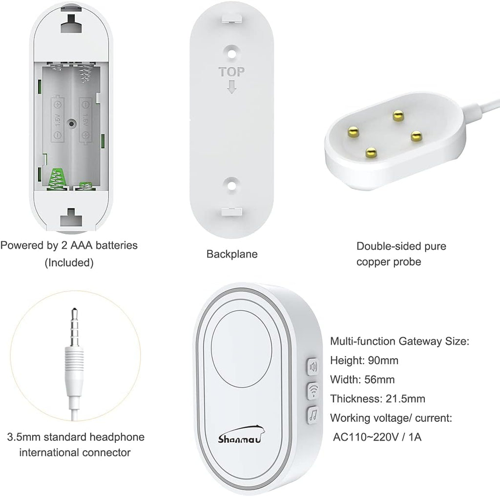 Smart Water Leak Sensor Alarm Kit with 2 Sensors & 1 Hub L649100