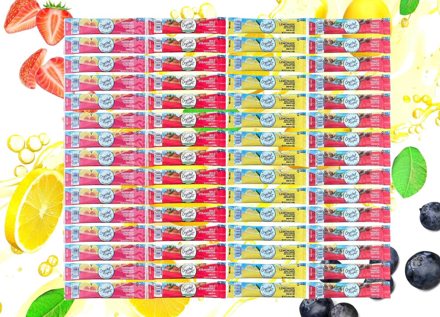 60 Flavored Drink Mix Packets Variety Pack S86036
