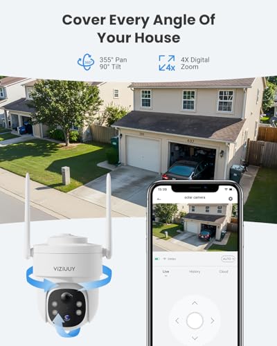 3MP Pan Tilt 360° WiFi Security Camera with Color Night Vision P14976