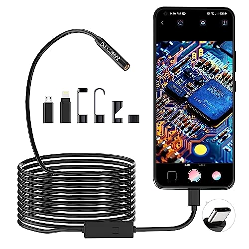 16.5 FT Snake Inspection Borescope Endoscope with 8 LED Lights V323
