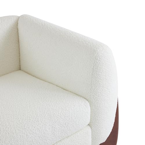 Caramel Brown 82 Inches Boucle 3-Seater Sofa L381